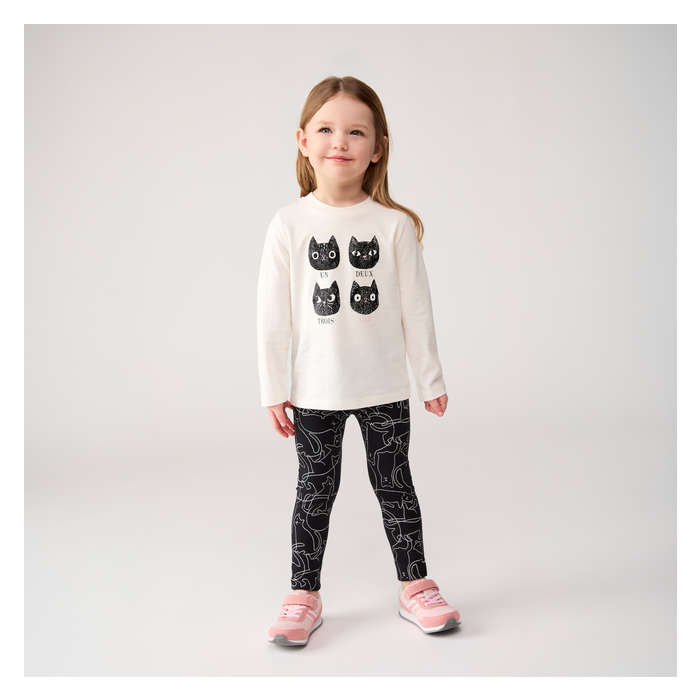 Toddler Girl's Toddler Graphic Long Sleeve Top